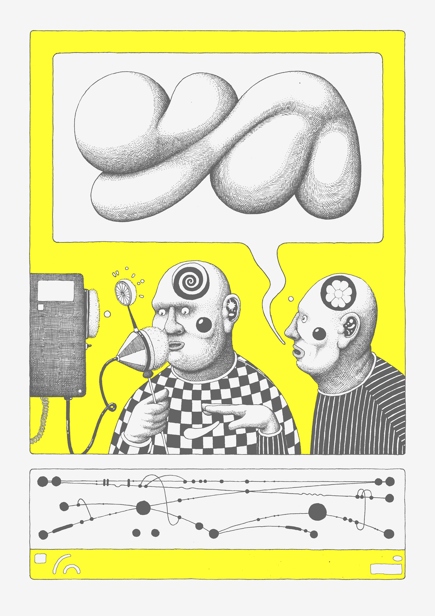 "Explain It On The Phone" • A3 Screenprint