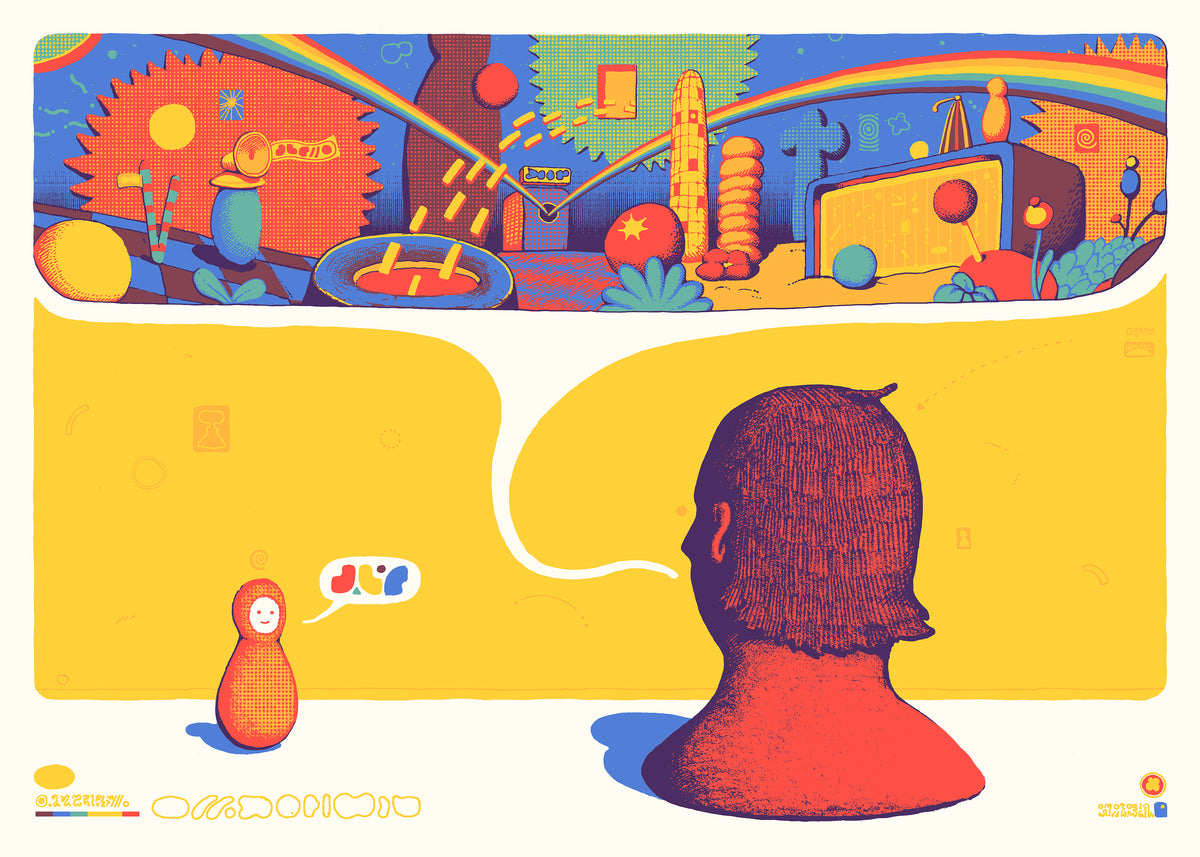 "A Conversation" • 5-Color screenprint (50x70cm)