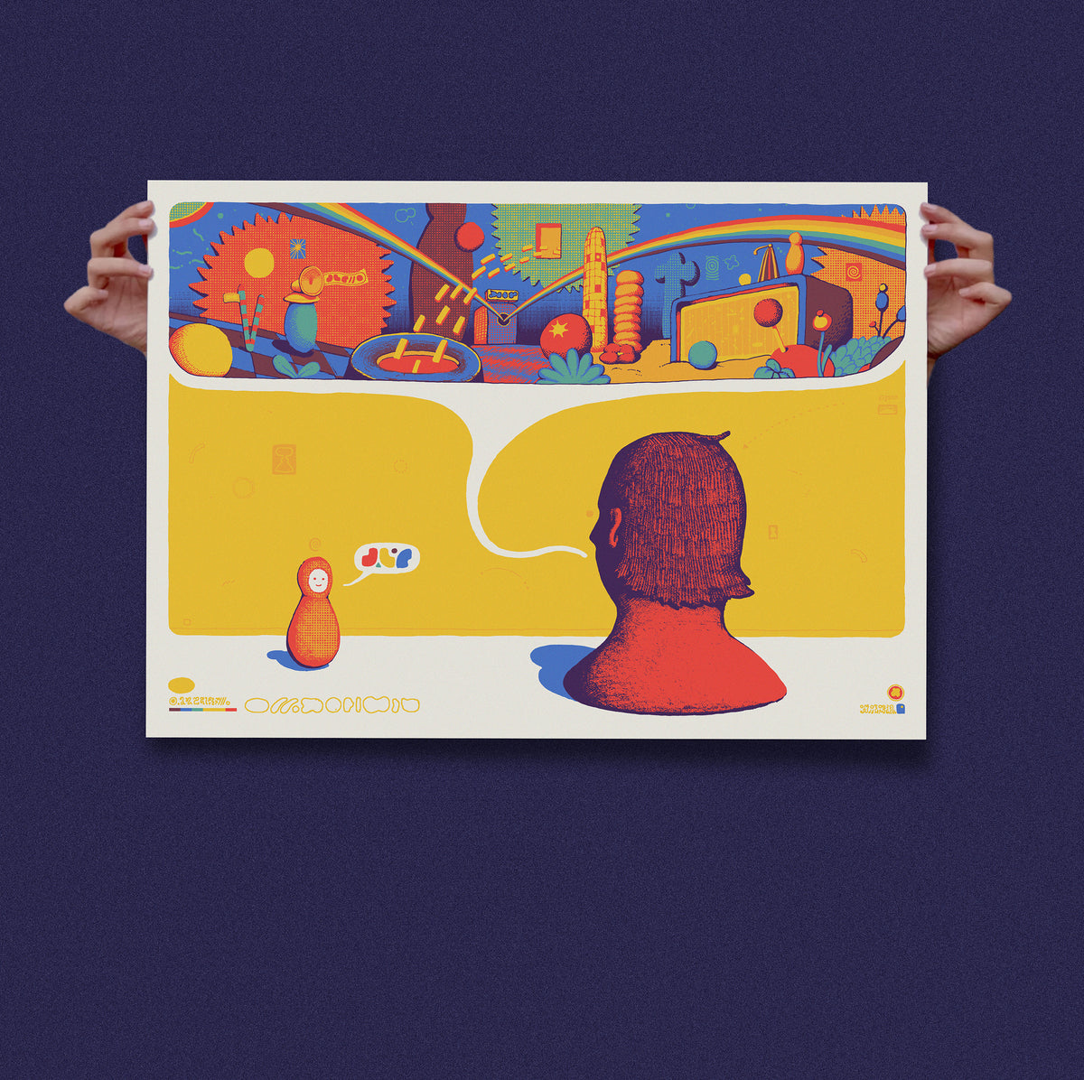 "A Conversation" • 5-Color screenprint (50x70cm)